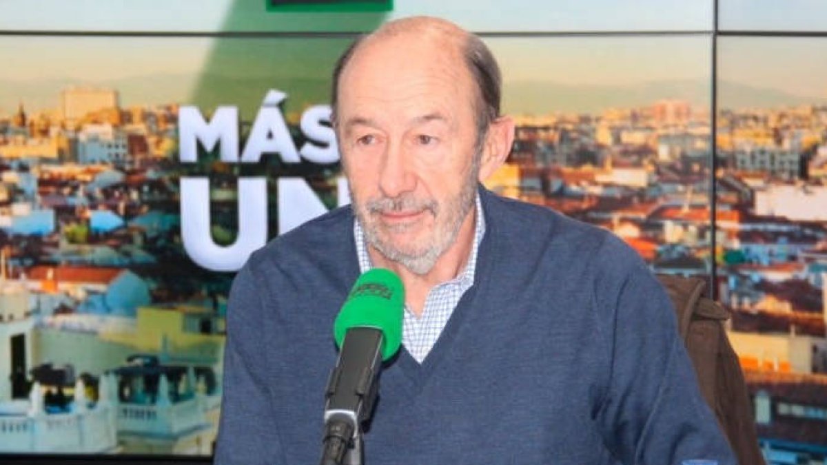 Rubalcaba, este viernes en Mas de uno de Onda Cero.
