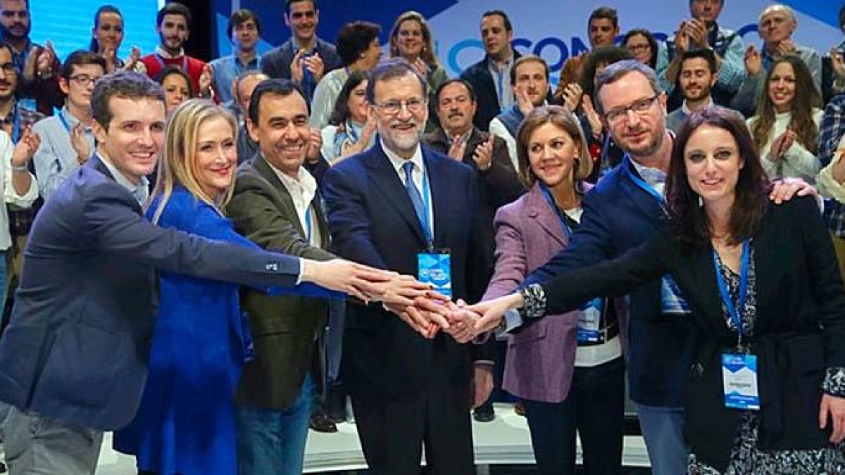Mariano Rajoy, tras el último congreso del PP.
