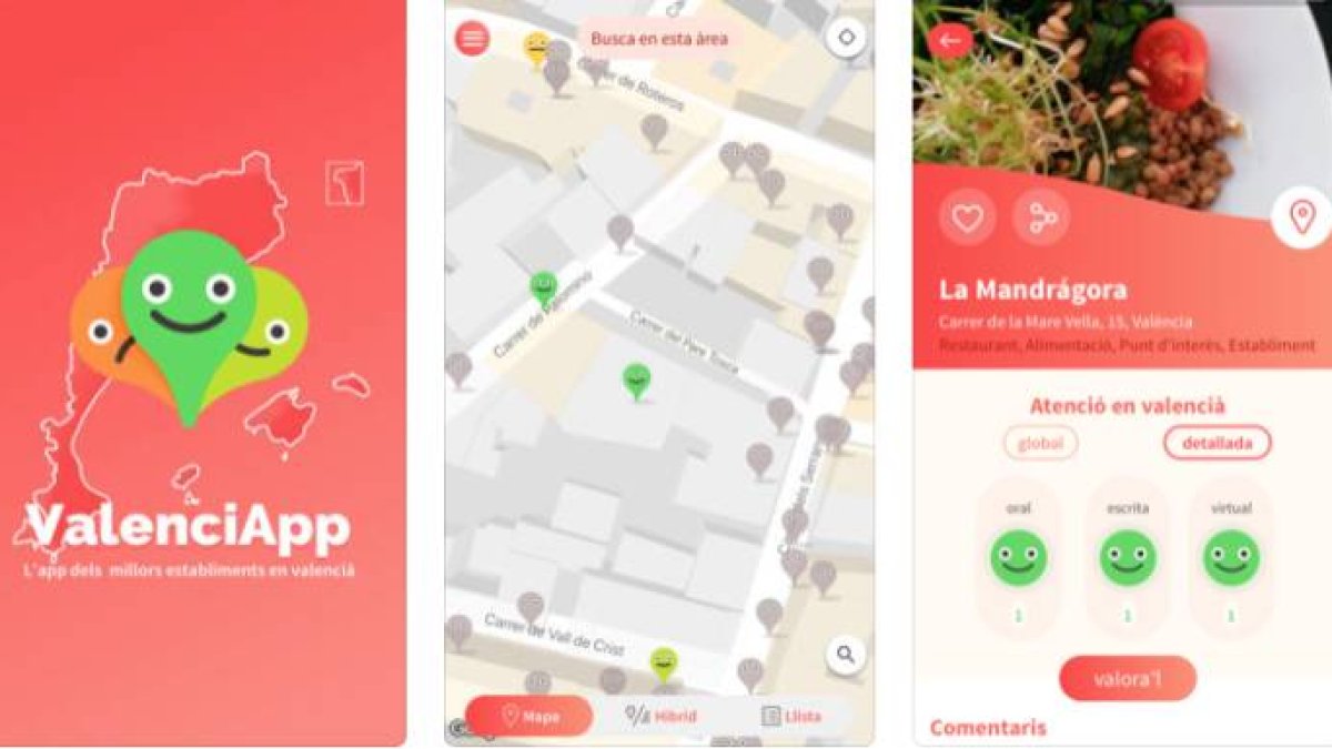 Vista previa de la Aplicación ValenciApp en App Store