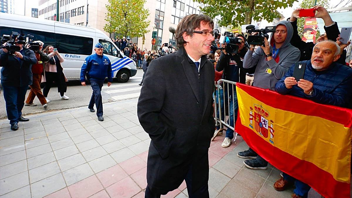 El candidato a la presidencia, Carles Puigdemont.