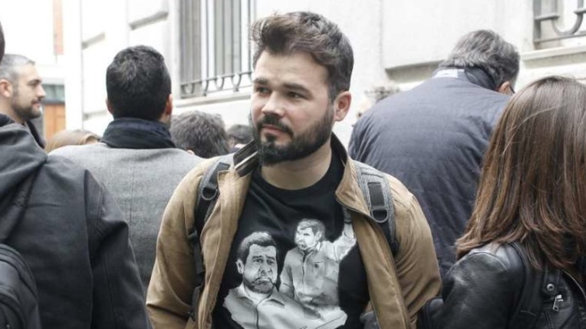 El diputado de ERC, Gabriel Rufián.