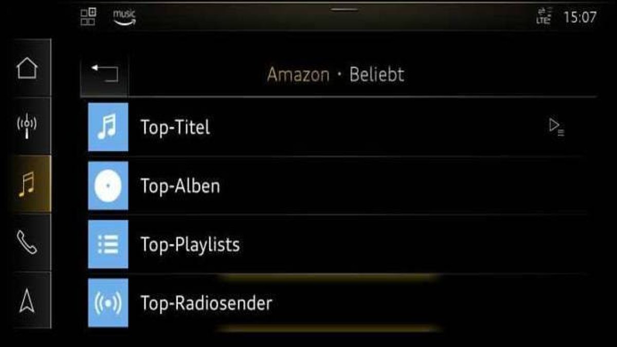 Audi connect, ahora con Amazon Music y con la Copa del Mundo de Fútbol