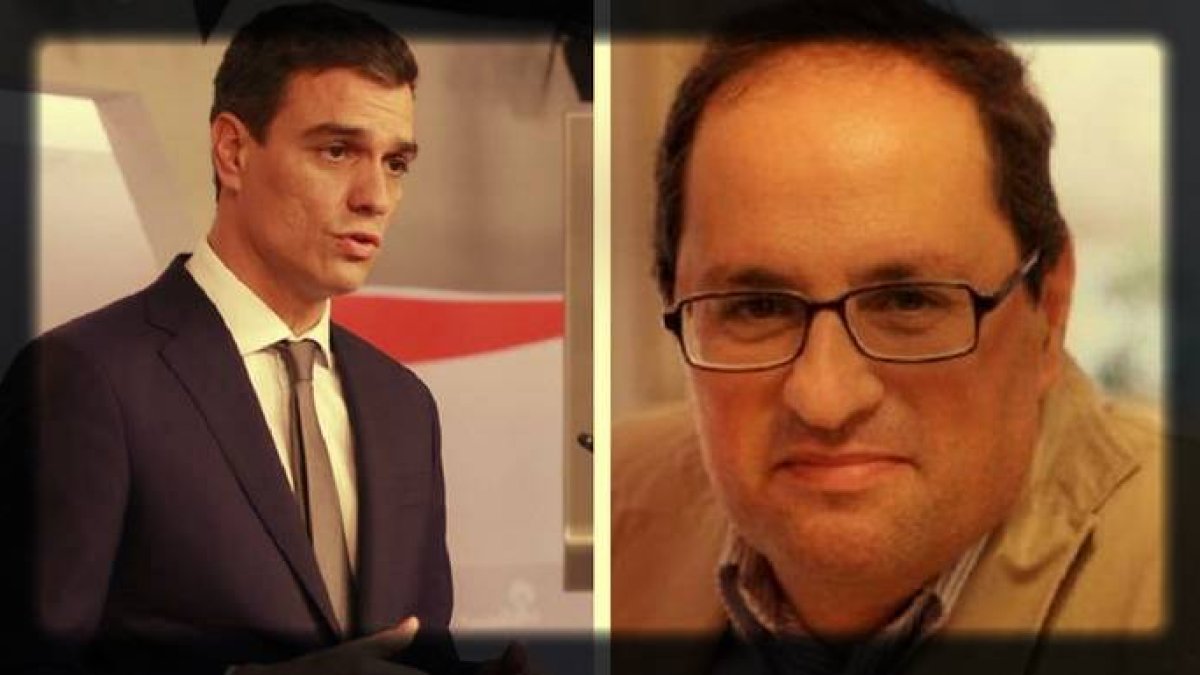 Sánchez se reúne con Torra sin decir para qué y pagándole su apoyo a la moción