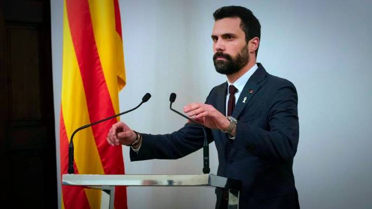 El presidente del Parlament de Catalunya.