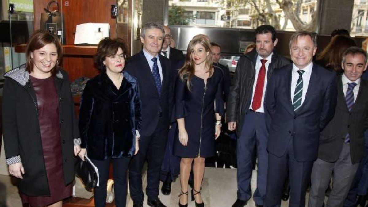 Bonig, Saéz de Santamaría, Rubén Moreno, Ortíz, Ciscar, Moragues y Barrachina