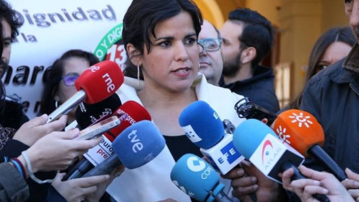 La líder de Podemos en Andalucía, Teresa Rodríguez.