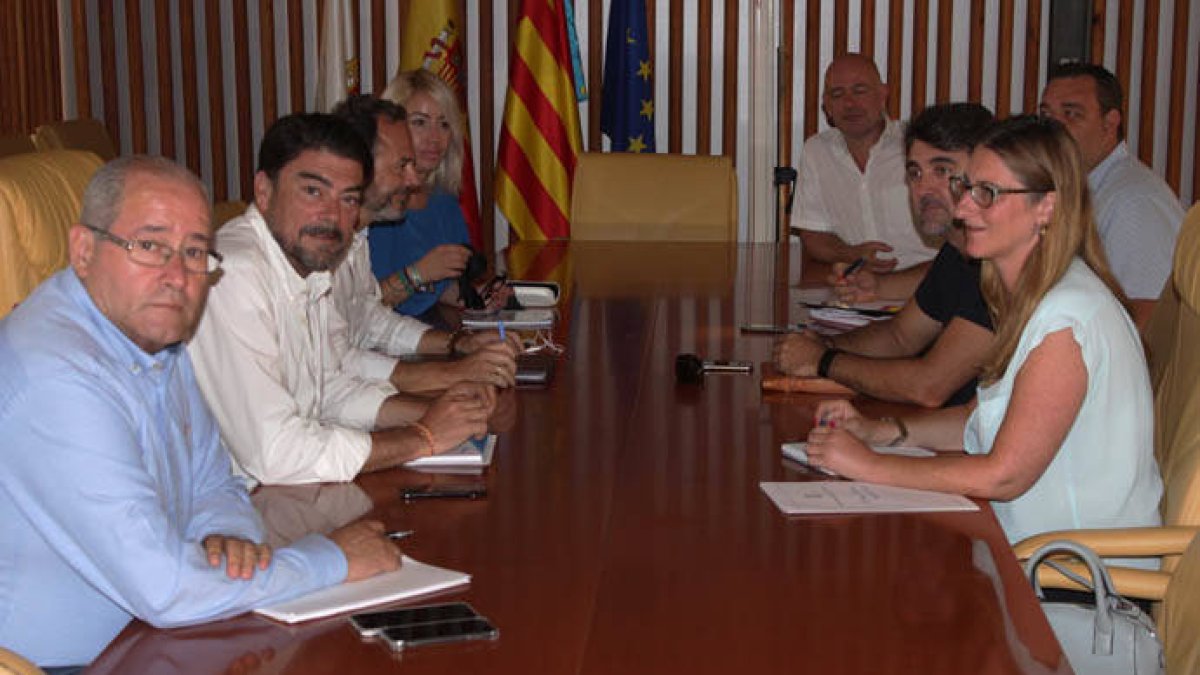 Un momento de la reunión.