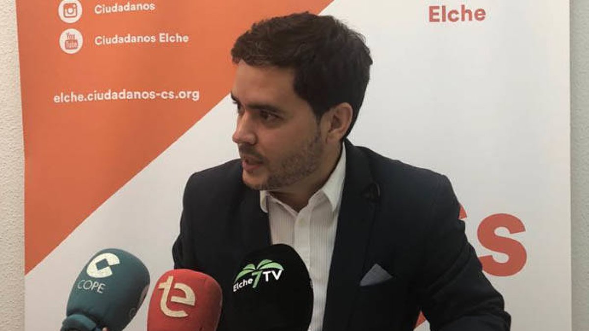 David Caballero, portavoz de Ciudadanos en Elche.