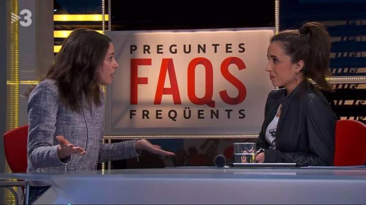 Arrimadas durante una entrevista en el programa Preguntes freqüents.