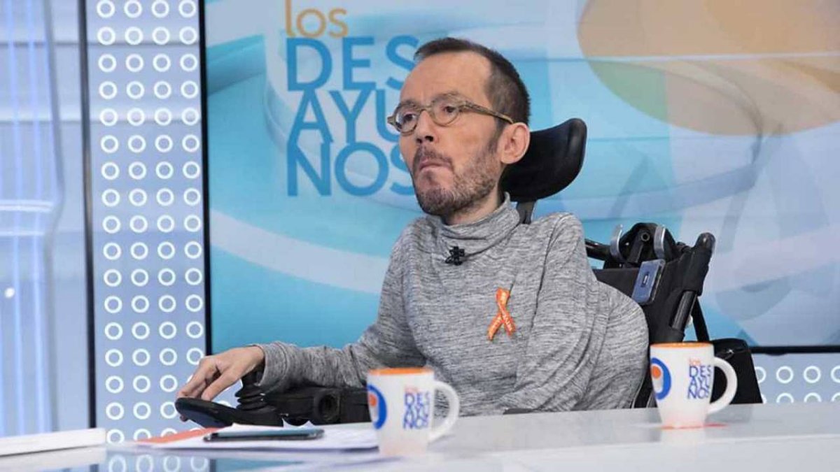 Pablo Echenique, en los desayunos de TVE.