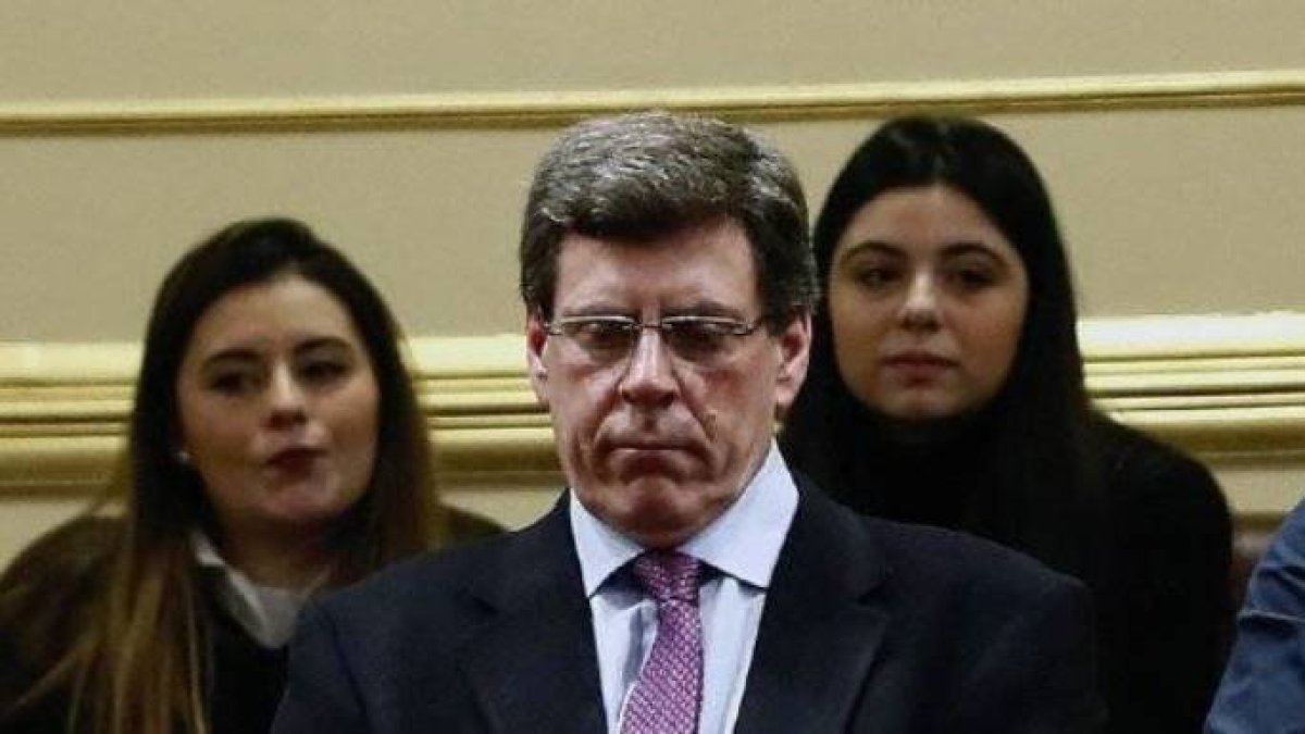 Juan Carlos Quer, en el Congreso el día en que se debatió la derogación de la prisión permanente.