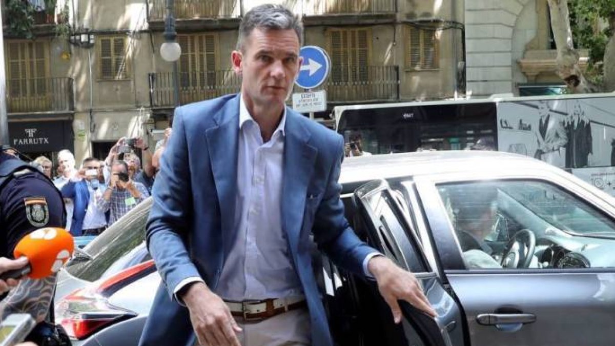 Urdangarin, este miércoles a su llegada a los juzgados de Palma para recoger la sentencia.