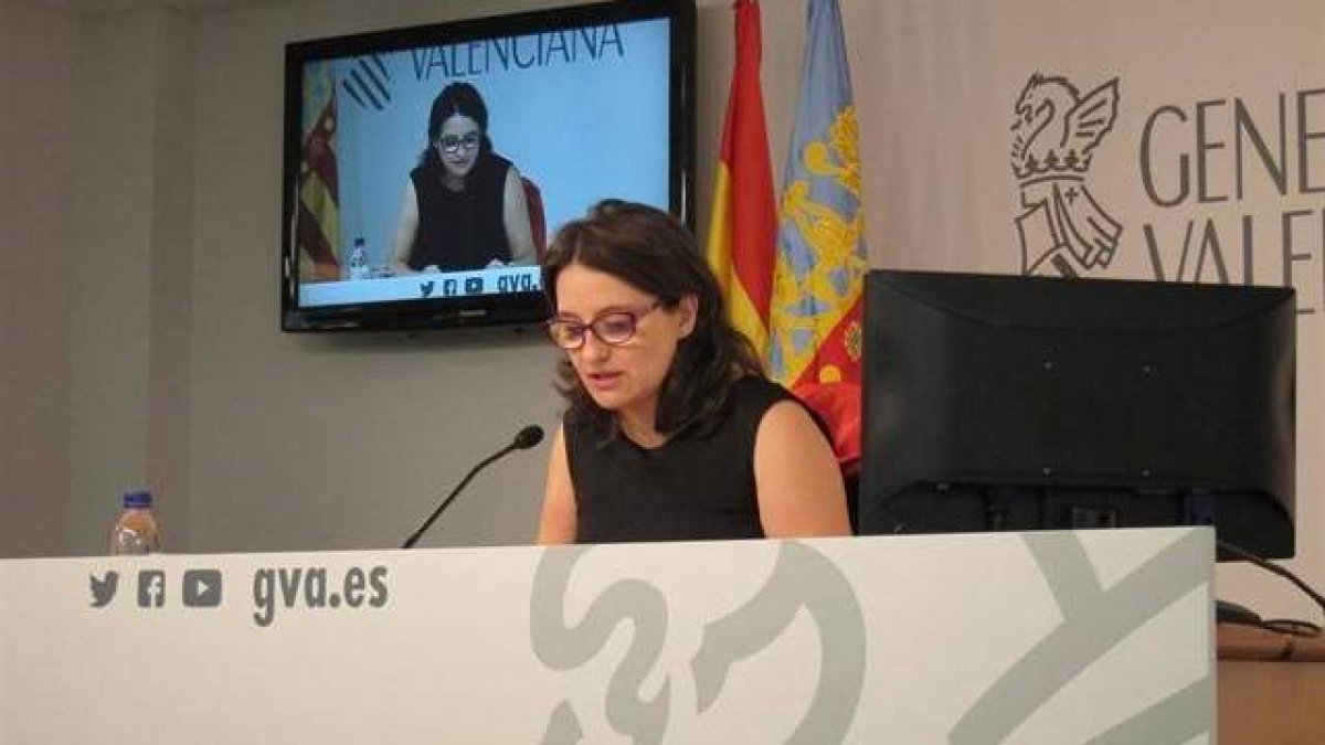 La vicepresidenta del Gobierno valenciano, Mónica Oltra