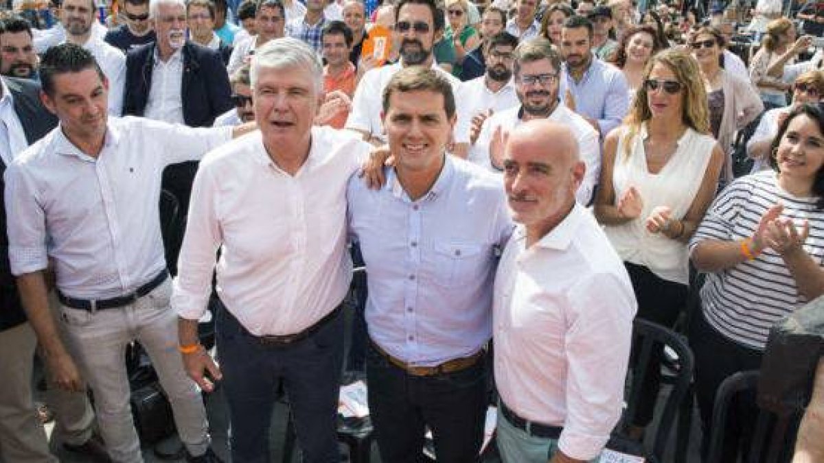 Albert Rivera en un acto de Ciudadanos en el País Vasco.