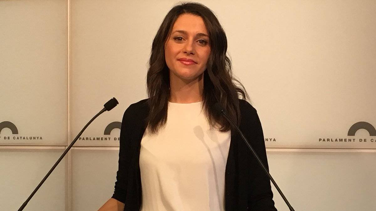 La líder de Cs en Cataluña, Inés Arrimadas, este miércoles en el Parlament.