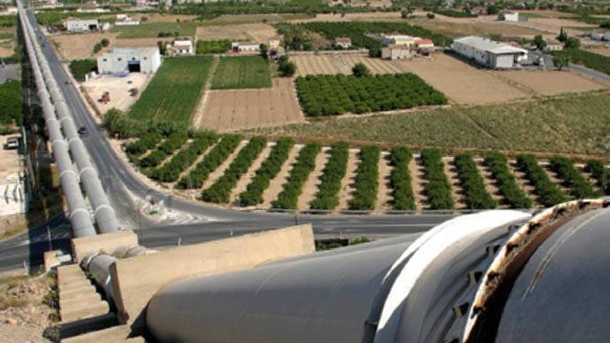 Tuberías del trasvase Tajo-Segura.
