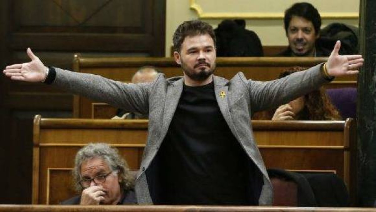 El diputado de ERC, Gabriel Rufián.