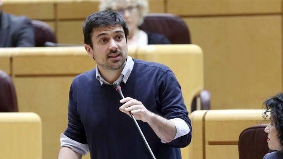 El portavoz de Podemos en el Senado, Ramón Espinar.