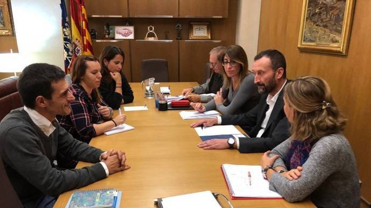 Reunión de esta mañana con el alcalde Carlos González.