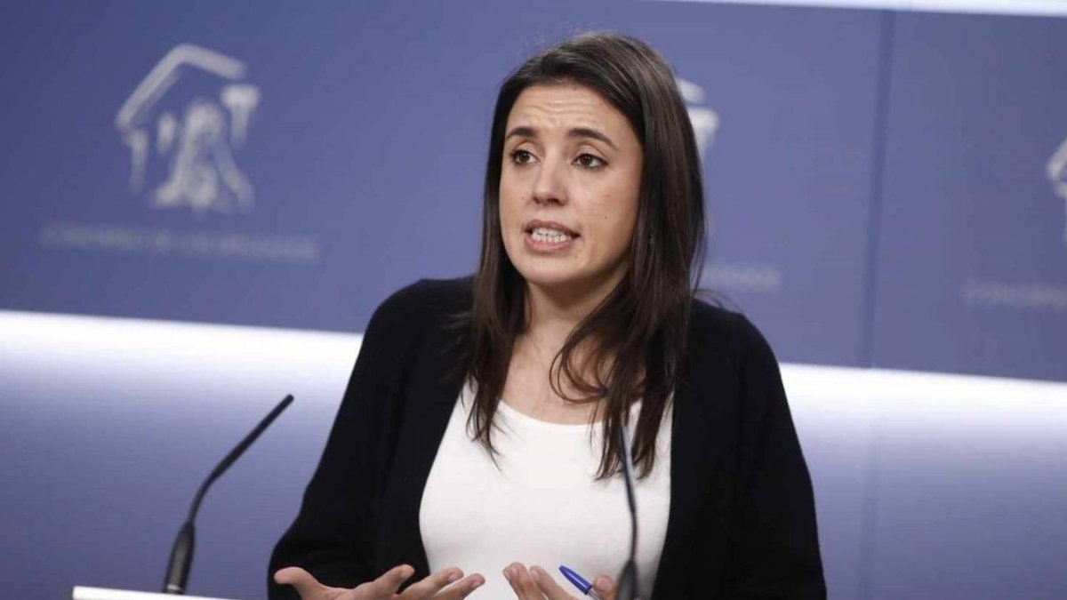 Irene Montero en el Congreso.
