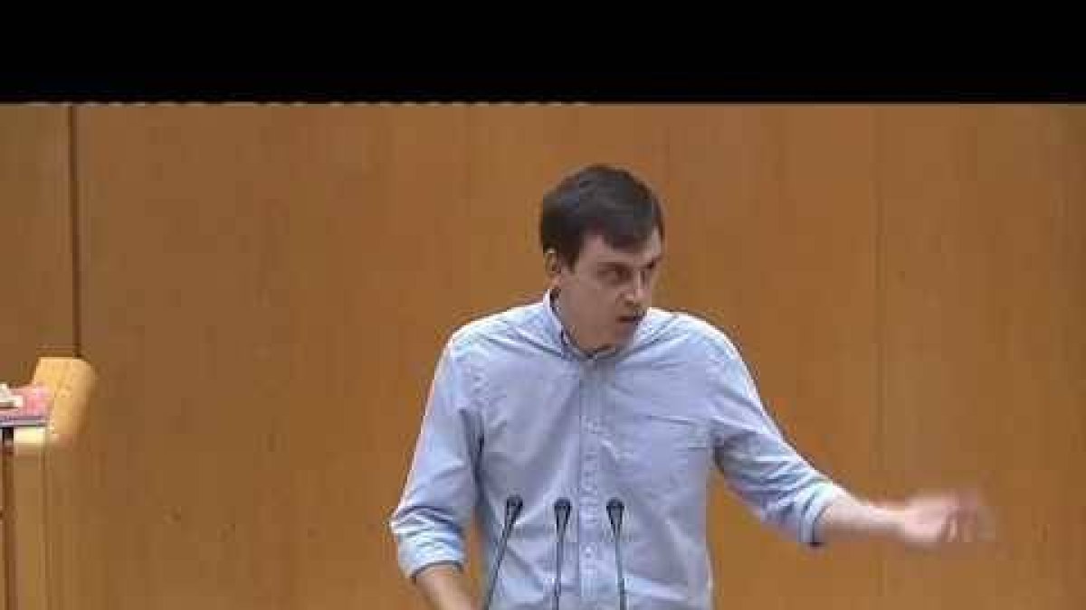 Ferran Martínez (Podemos), en el Senado