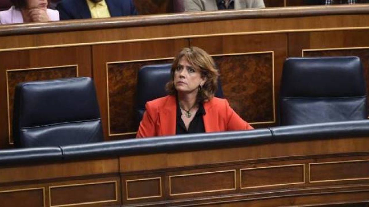 Dolores Delgado, cada vez más sola en el Gobierno de Sánchez.