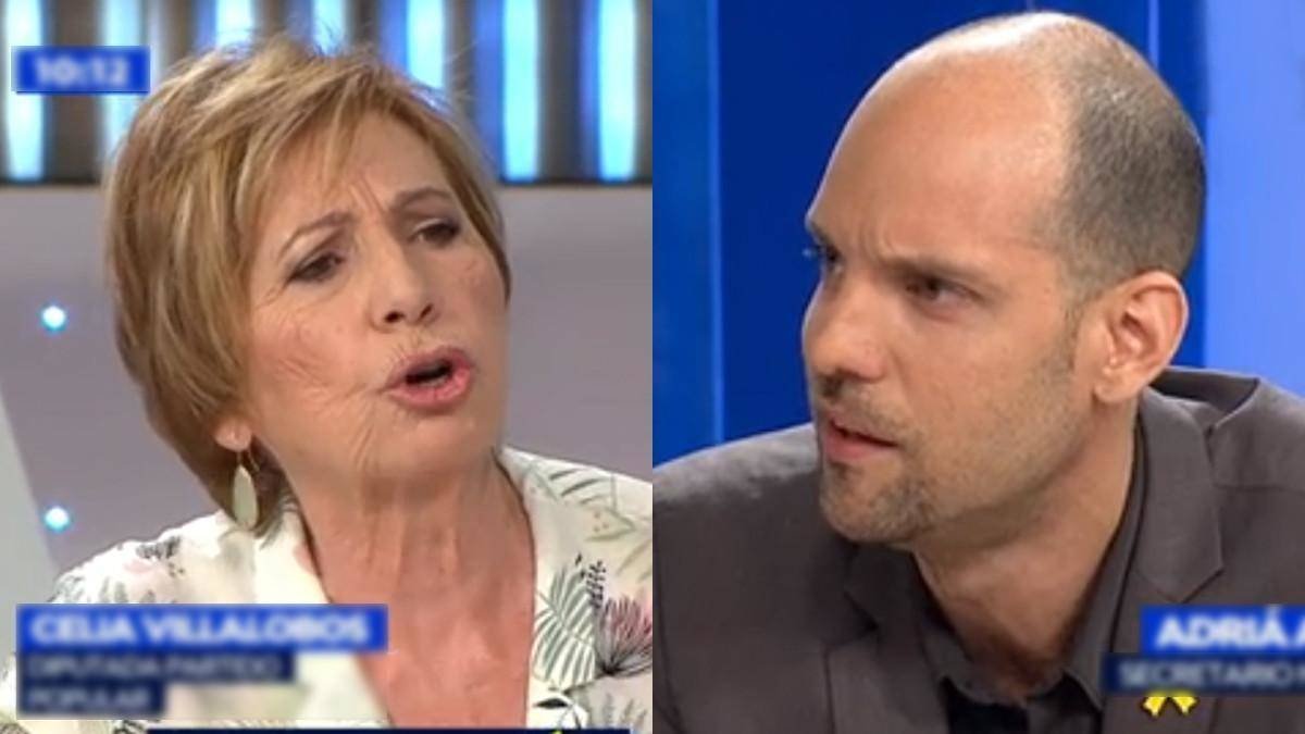 La monumental bronca de Celia Villalobos a un independentista detona Antena 3