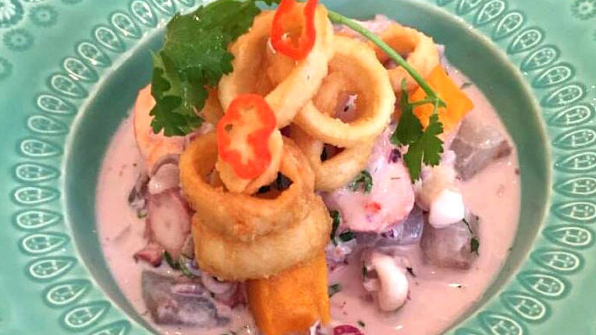 cebiche de aceituna de botija.
La cebichería de Trafalgar