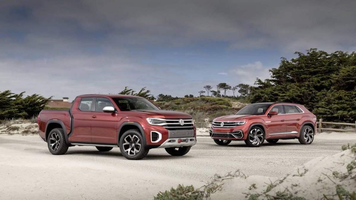Volkswagen muestra los prototipos Atlas Cross Sport y Atlas Tanoak Concept en California