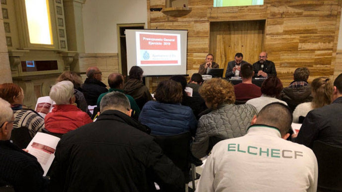 Presentación de los presupuestos a las asociaciones vecinales.