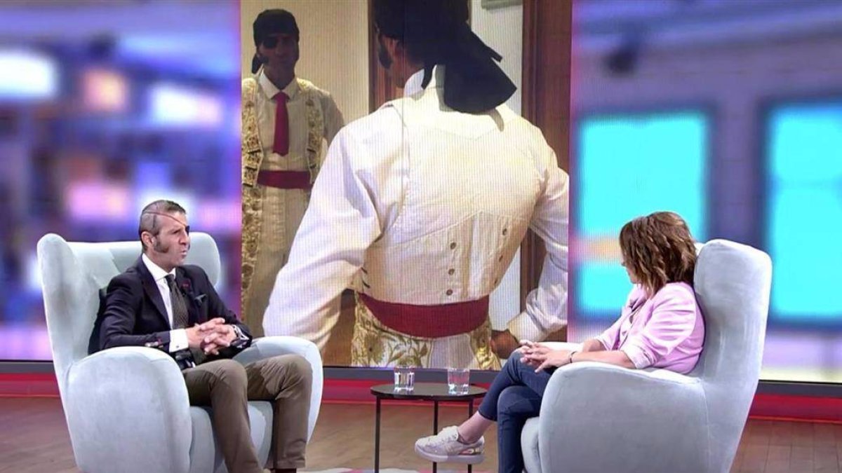 Moreno y Padilla durante la entrevista.