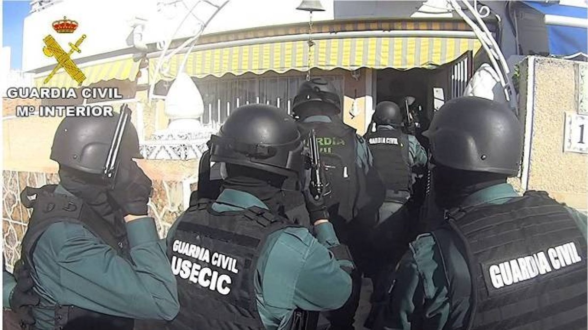 Momento de la detención.