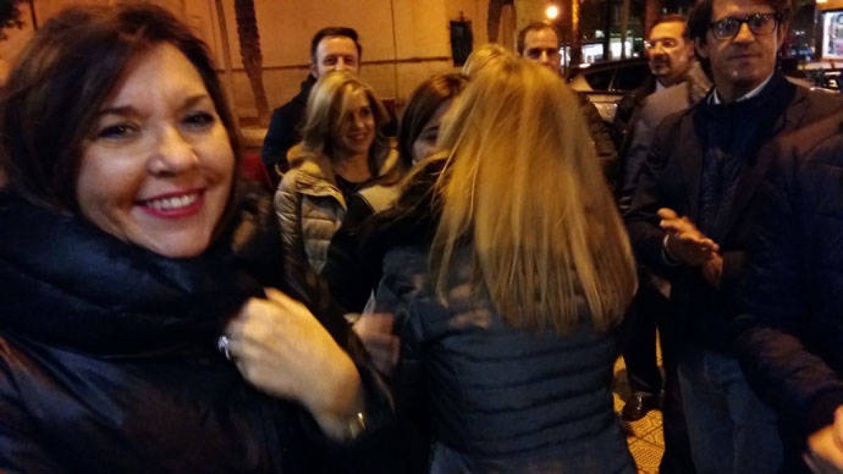 Mercedes Alonso, en un acto del partido.