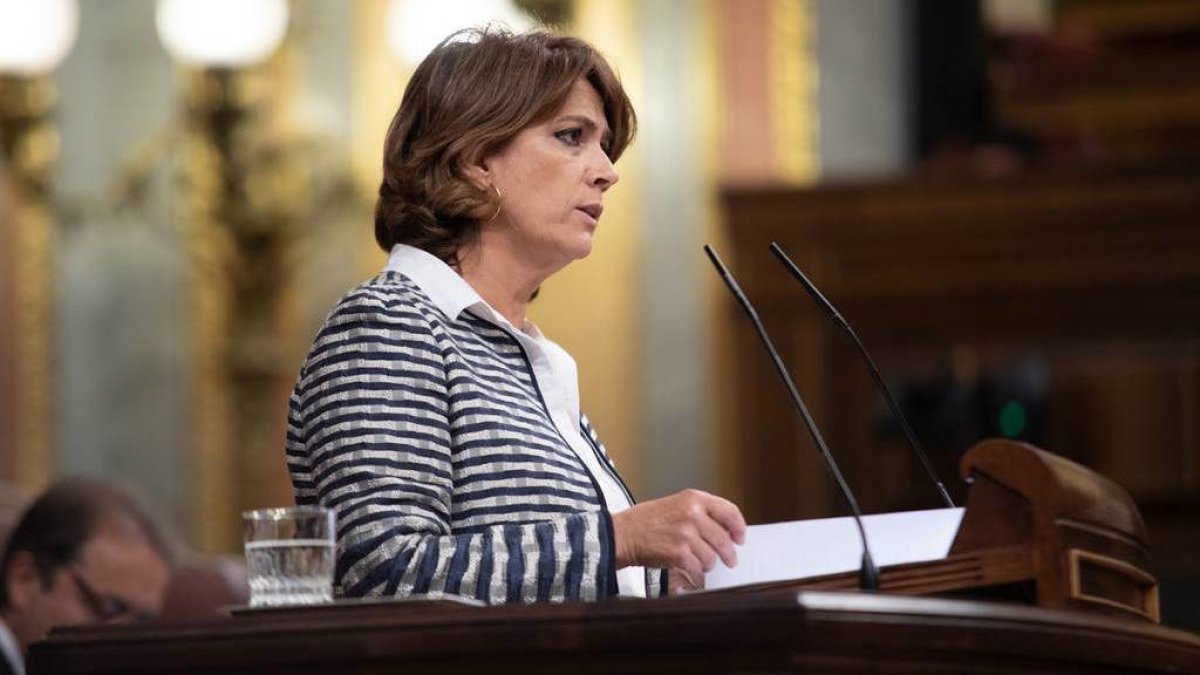 Una cita en la agenda de Villarejo pone contra las cuerdas a la ministra Delgado