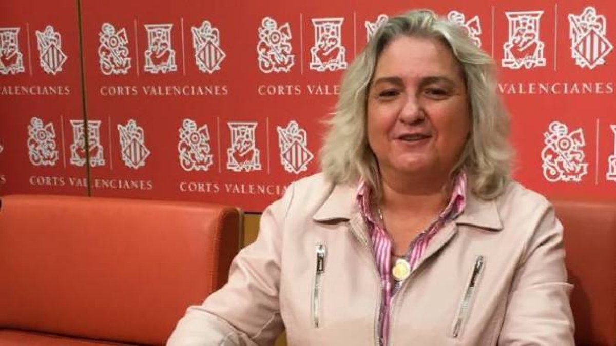 En la imagen, la diputada y portavoz de Justicia del PP en Les Corts, Mª José Ferrer San-Segundo