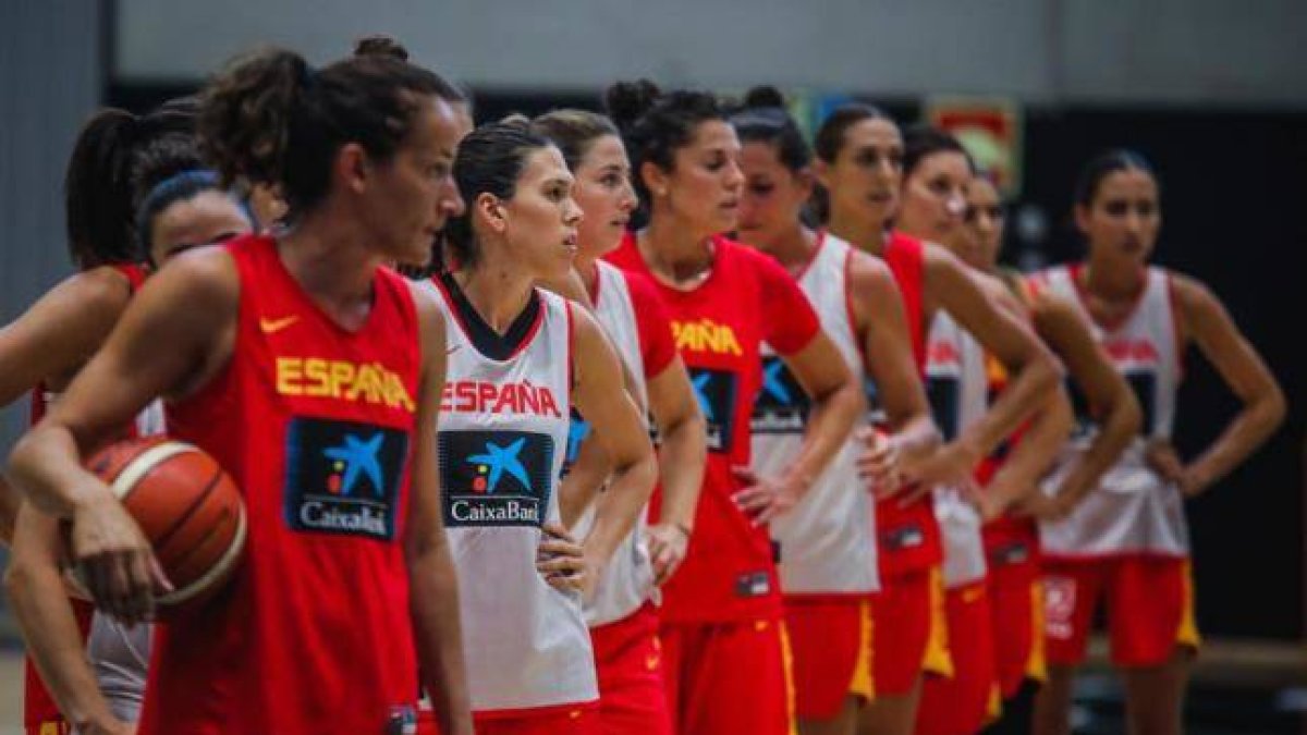 La selección, entrenando en L'Alqueria