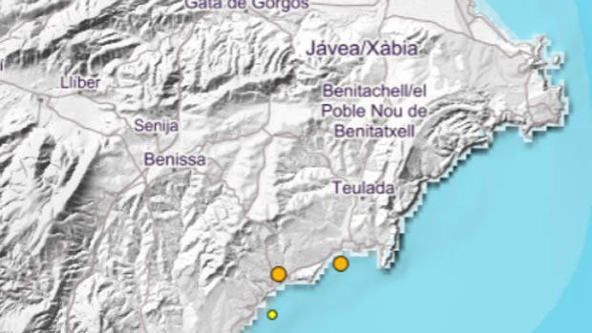 El epicentro del sismo se ha situado en Teulado.
