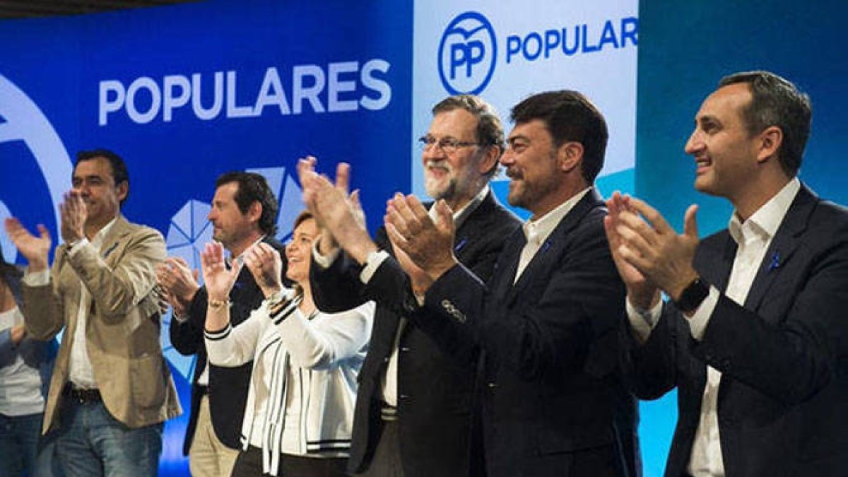 Mariano Rajoy en su última visita como presidente del Gobierno a Alicante.