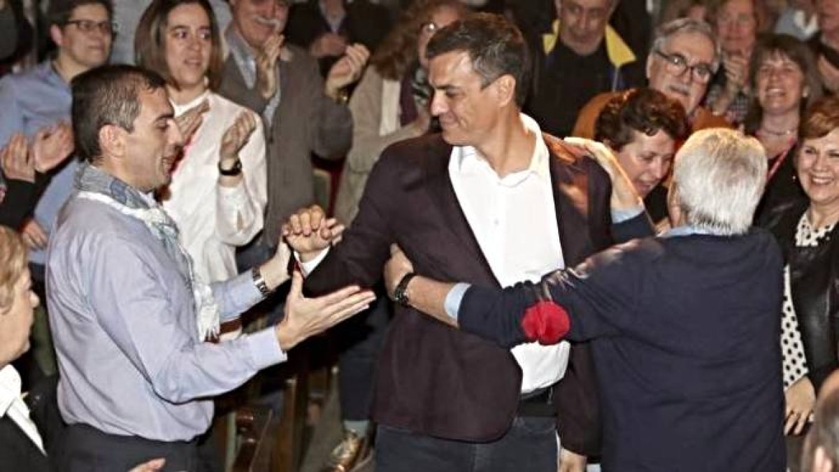 Sánchez, en una clase de lambada
