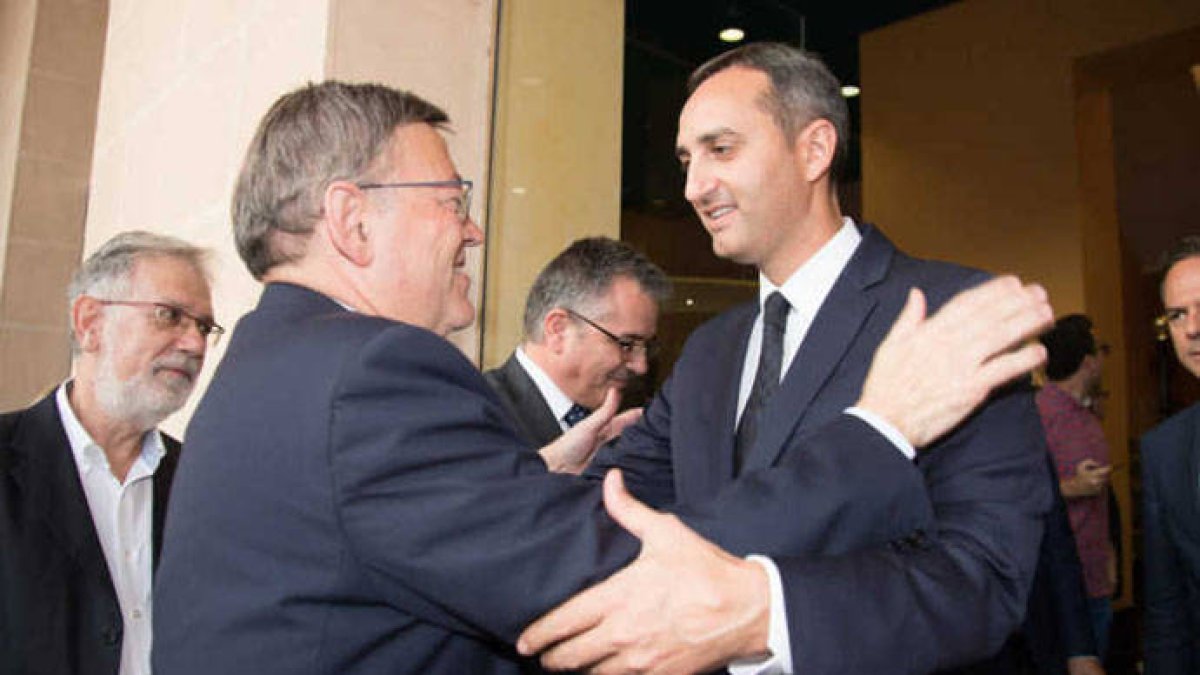 Ximo Puig junto a César Sánchez en una imagen de archivo.