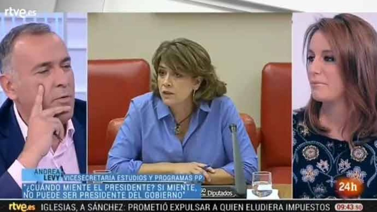 Andrea Levy, este viernes en Los Desayunos de TVE.