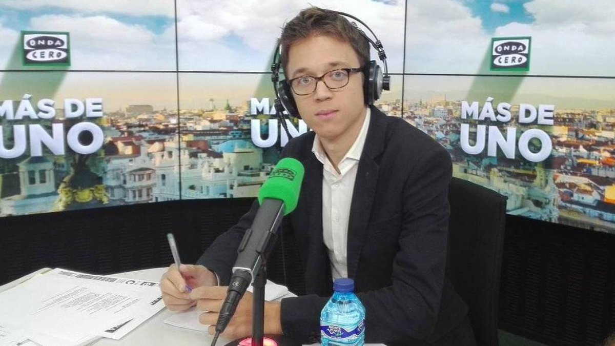 Íñigo Errejón, este viernes en Más de uno, en Onda Cero.