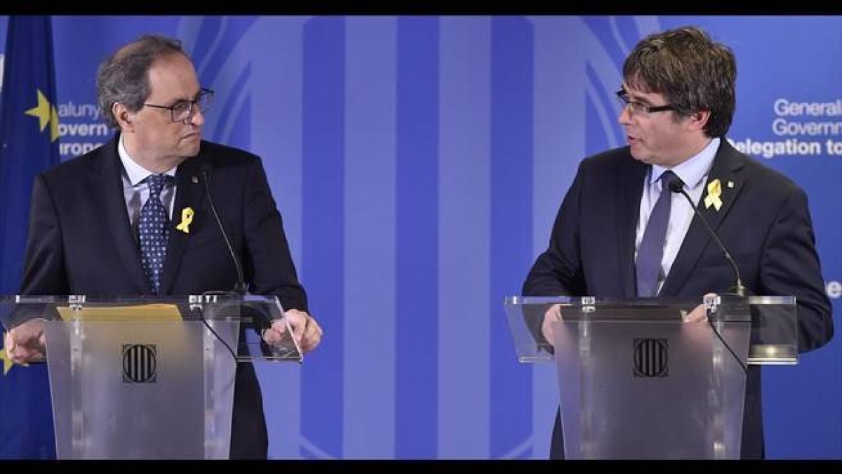 Puigdemont se ríe de Carmen Calvo y presume de