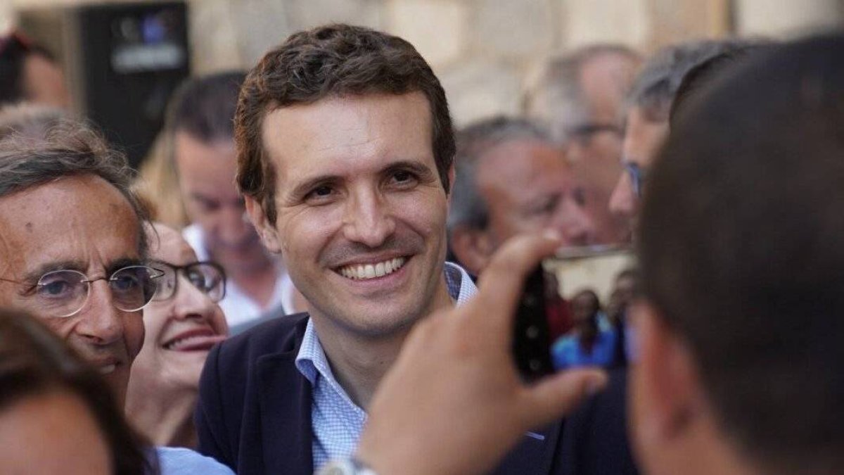 El presidente del PP, Pablo Casado.