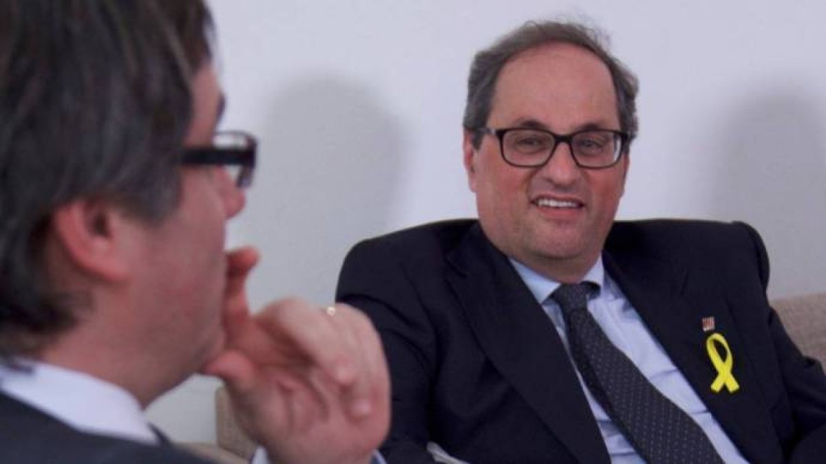 Torra, hace unas semanas con Puigdemont