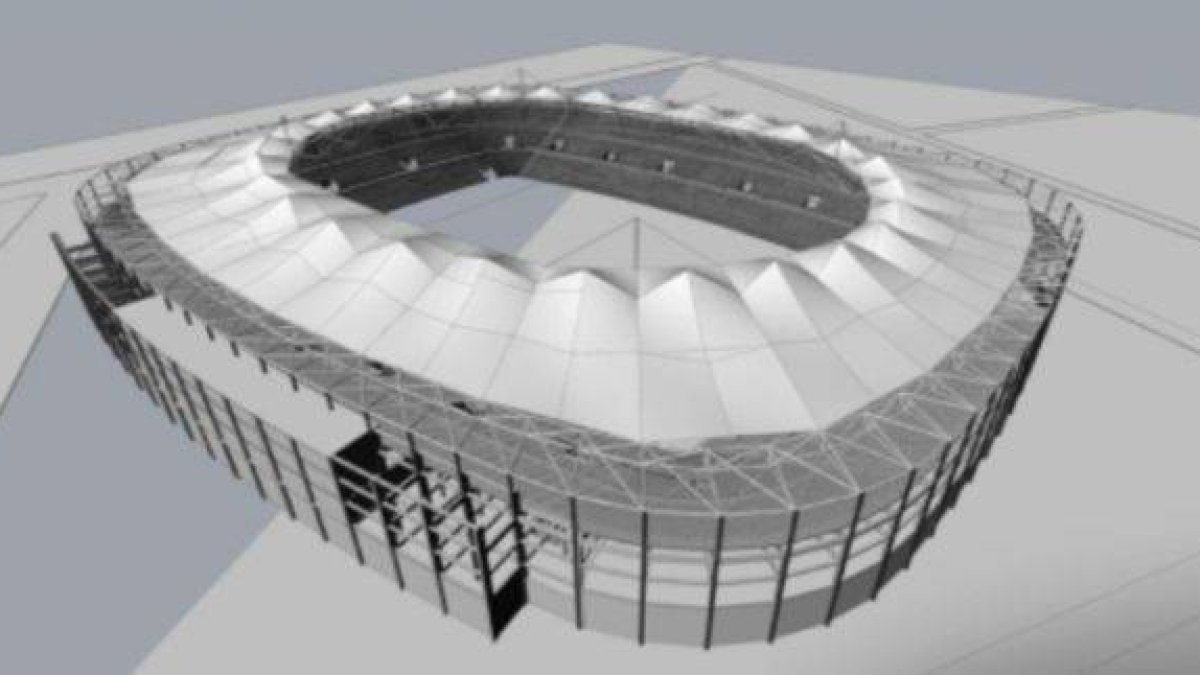 Vista de la imagen que adoptará proximamente el estadio