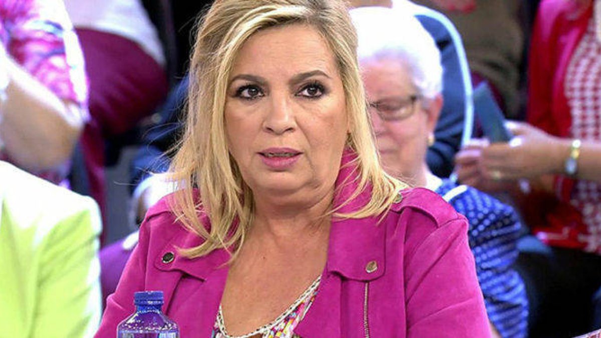 Carmen Borrego, en una de sus presencias en Telecinco.