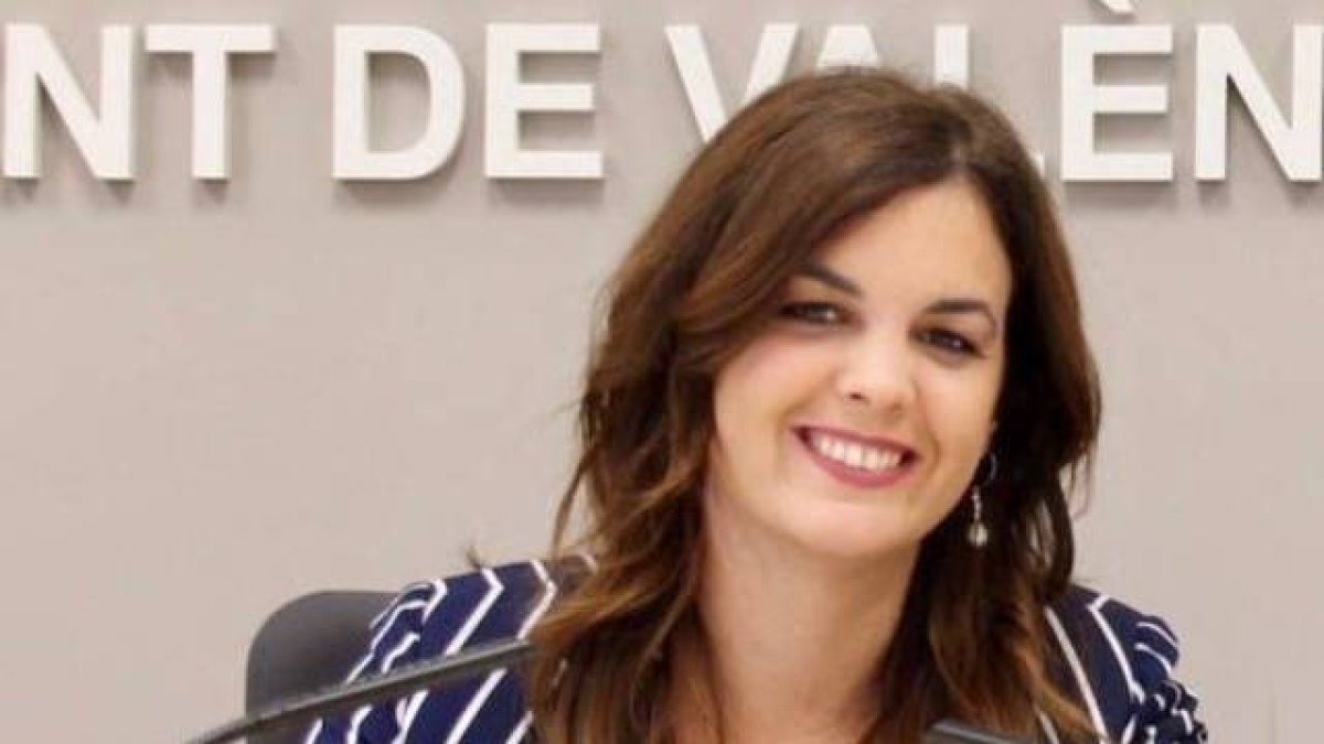 La candidata a la Alcaldía por el PSPV, Sandra Gómez