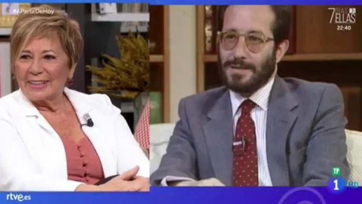Celia Villalobos, tertuliana del programa de Máxim Huerta en TVE.