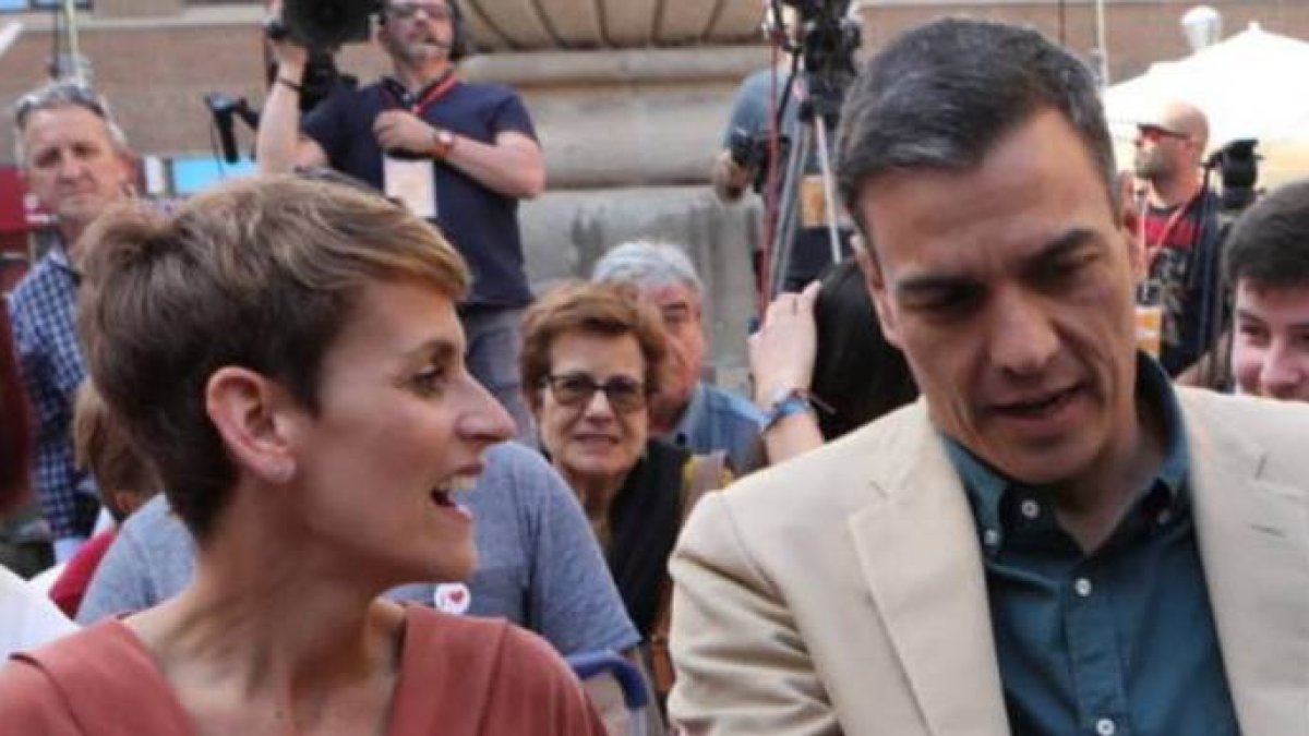 Sánchez, cómplice principal de lo que perpetra María Chivite en Navarra.